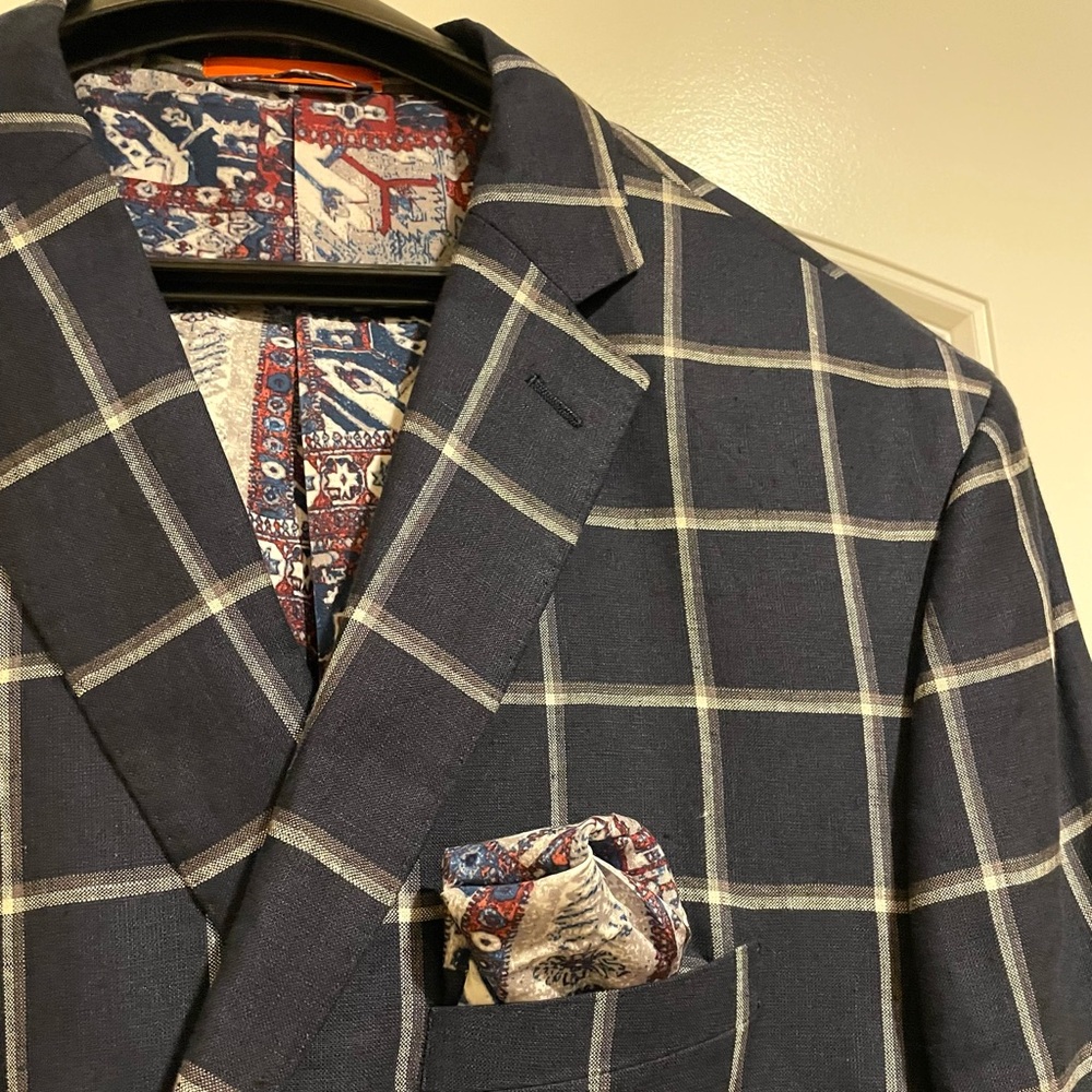 Men's Navy Blazer - Picture 4 of 10